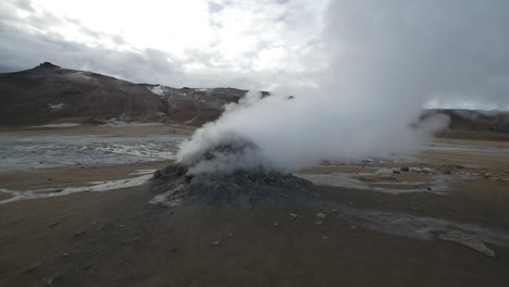 Geothermische-Schwefelaktivität-In-Island.-Zeitlupe